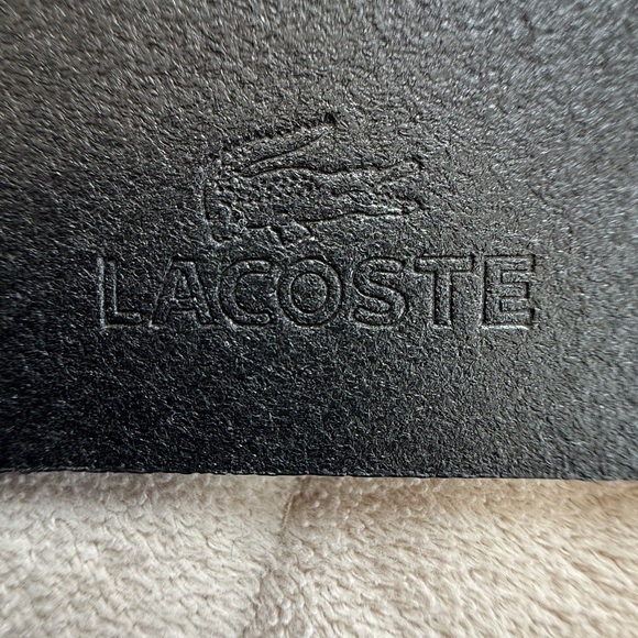 Lacoste  Black Leather Belt - Picture 3 of 8